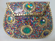 Multi color Wedding Box Clutch for Women