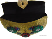 HANDMADE ENGRAVED VINTAGE ETHNIC METAL CLUTCH