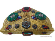 HANDMADE ENGRAVED VINTAGE ETHNIC METAL CLUTCH