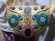 HANDMADE ENGRAVED VINTAGE ETHNIC METAL CLUTCH