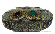 HANDMADE EMBOSSED BRASS MOSAIC VINTAGE CLUTCH BAG