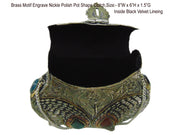HANDMADE EMBOSSED BRASS MOSAIC VINTAGE CLUTCH BAG