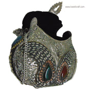 HANDMADE EMBOSSED BRASS MOSAIC VINTAGE CLUTCH BAG