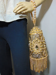 Metal mesh bucket Potli Wedding gift Bag