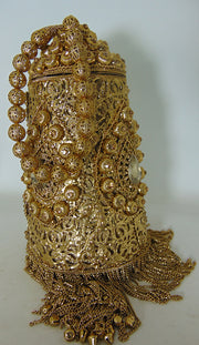 Metal mesh bucket Potli Wedding gift Bag