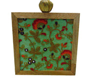 Wooden Box Embroidery Clutch Bag