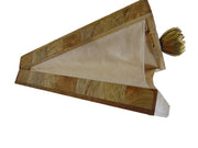 Wooden Box Embroidery Clutch Bag