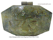 MOP & RESIN HANDMADE SHELL CLUTCH BRIDAL BAGS