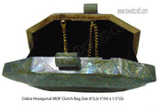 MOP & RESIN HANDMADE SHELL CLUTCH BRIDAL BAGS