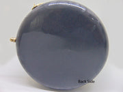 Brass decoration round shape box clutch purse