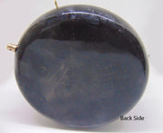 Metaliic black Brass round box clutch purse