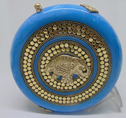 Women's Brass Metal Clutch Purse Bag