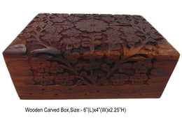 ANTIQUE HAND CARVED WOODEN BOXES WHOLESALE   (6
