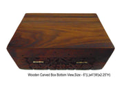 ANTIQUE HAND CARVED WOODEN BOXES WHOLESALE   (6