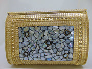 Metal clutch party sling bag