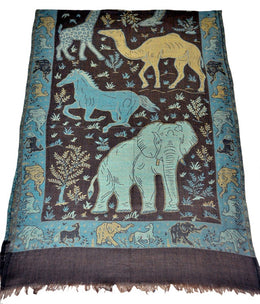 100%CASHMERE JAMAVAR SHAWL