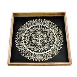 Hand Painted Wooden Tray Mandala