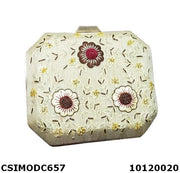 Zari Embroidery Clutch Box Bag