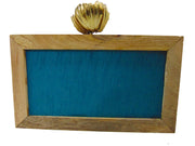 Tassel Wooden Box Clutch Bag