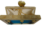 Tassel Wooden Box Clutch Bag