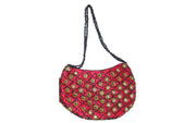 HANDMADE INDIAN MIRRORS AND BEAD BAG