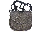 BEADED SATIN BAG
