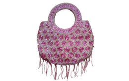 BEADED PURSE WITH FRINGE