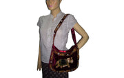 ELEPHANT DESIGN VELVET BAG