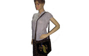 PEACOCK DESIGN  VELVET EMBROIDERY BAG