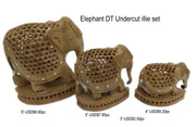 WOODEN ELEPHANTS & RANGE OF WOOD CRAFT