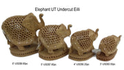 WOODEN ELEPHANTS & RANGE OF WOOD CRAFT
