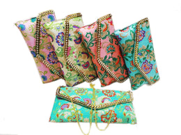 Designer Zari Work Ladies Evening Clutch