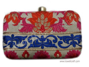 INDIAN TRADITIONAL EMBROIDERY CLUTCH BOX/BAG