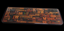 ALPHABET DESIGN WOODEN WALL HANGER ENAMEL