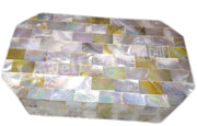WHITE MOP HANDMADE SHELL CLUTCH SLING PURSE BAGS