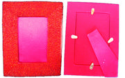 BEADED PHOTO FRAME