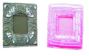 HAND EMBROIDED  PICTURE FRAME