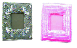 HAND EMBROIDED  PICTURE FRAME