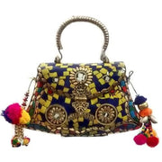 MULTICOLOR HAND HANDLE METAL SLING BAG