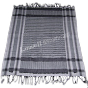 TRADITONAL BLACK LEAF DESIGN ARAFAT SCARF