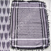 HEART DESIGN  LUREX ARAFAT SCARVE