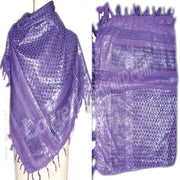 GEOMETRIC DESIGN LUREX ARAFAT SCARVE