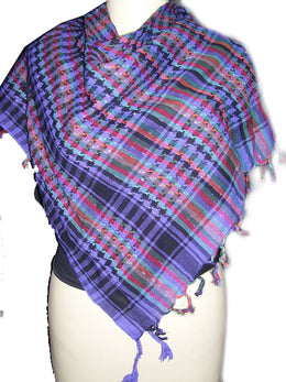 Multicolor Cotton Palestinian keffiyeh(Checked)