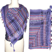 Multicolor Cotton Palestinian keffiyeh(Checked)
