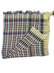 Multicolor Cotton Arab Shemagh Scarf(Checked)