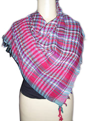 Multicolor Cotton Arab keffiyeh Scarf(Checked)