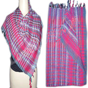 Multicolor Cotton Arab keffiyeh Scarf(Checked)