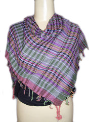Multicolor Cotton Arab Palestinian scarf