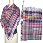 MULTICOLOR COTTON ARAB SCARF(CHECKED)