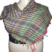 MULTICOLOR COTTON ARAB SCARF(CHECKED)